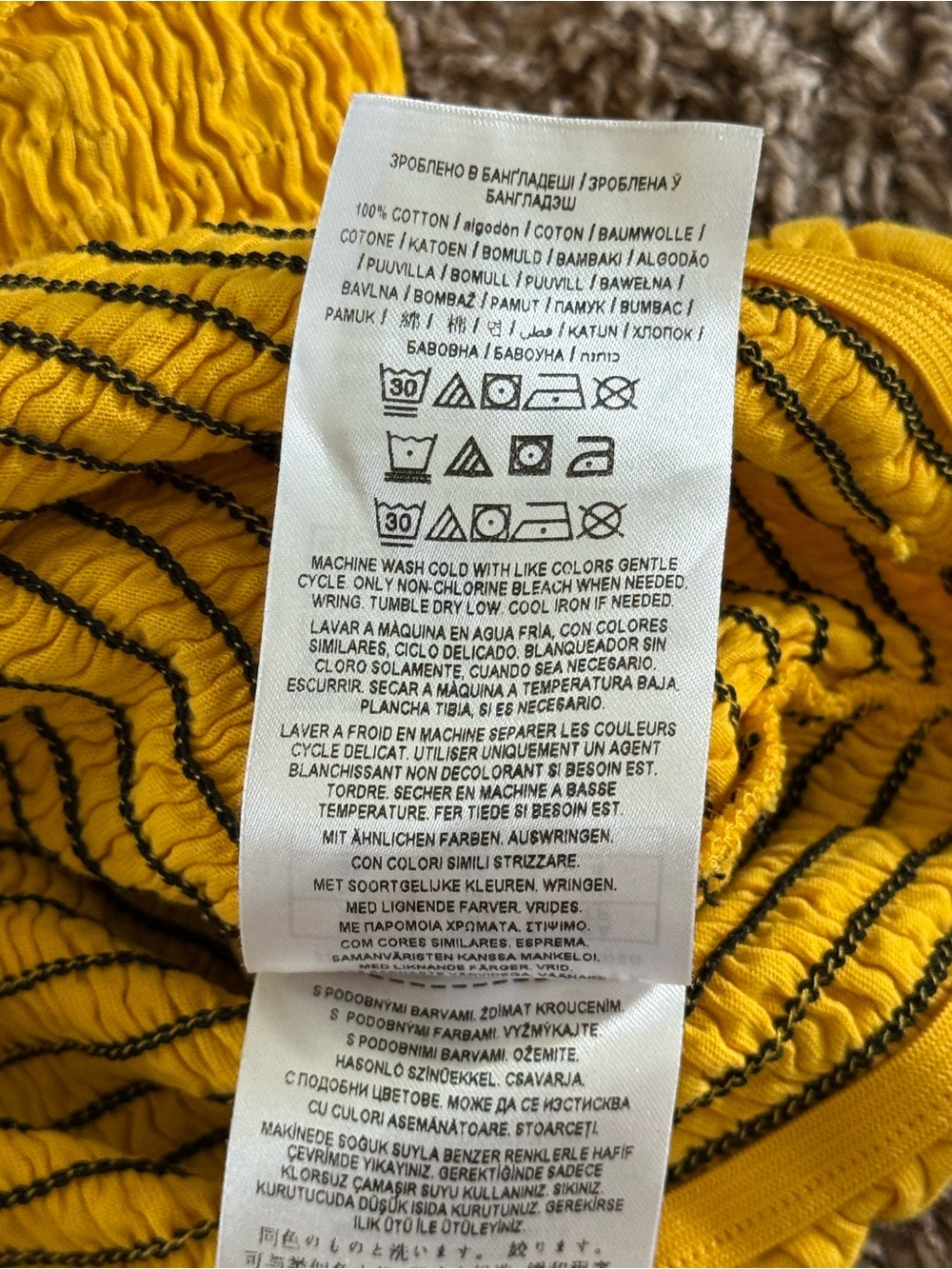 Guess Yellow Ruffle Tank Crop Top - Picture 6 of 6